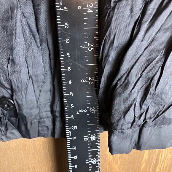 Ecko Unltd Mens Jacket Black White Y2K Windbreaker Snap Button Long Sleeve M - Picture 9 of 12